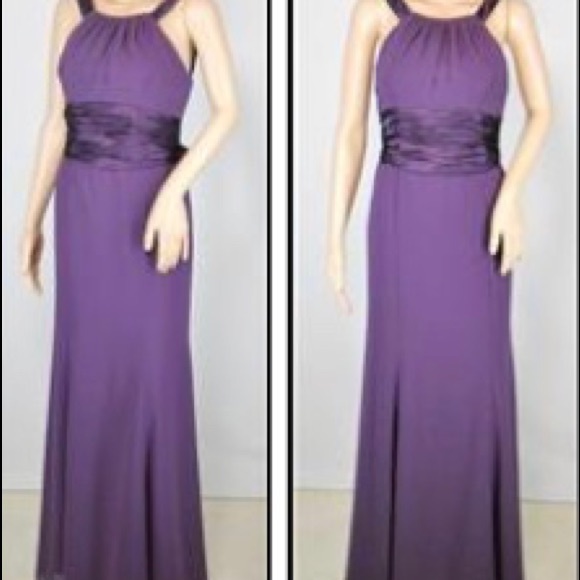 David’s bridal sateen dress Gorgeous! Wedding Prom - Picture 3 of 4